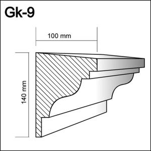 Gk-9  - gzyms kondygnacyjny,   sztukateria gzymsy - 2238584404