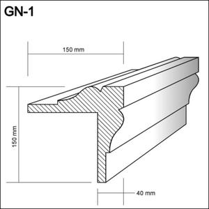 GN-1  - gzyms naronikowy, gzymsy sztukateria - 2238584328