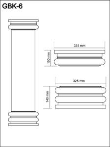 GBK-6b -  baza kolumny, gzymsy sztukateria - 2238584393