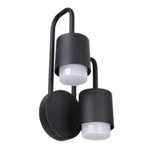 Lampa ogrodowa SORANO 2x6W LED czarna kinkiet Italux C49-2/BK-9 - 2861620349