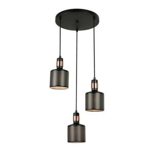 Lampa sufitowa RESTENZA 3x40W czarna Italux PND-2439-3-BK - 2861621524