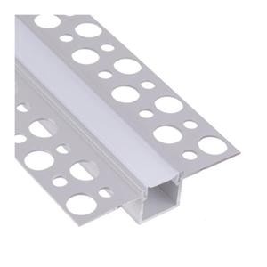 Profil LED aluminiowy do karton gips 2m wpuszczany z kloszem - 2874331945