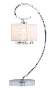 Lampka stoowa SPAN Italux MTM1583/1 WH 1x40W biay chrom - 2832096133