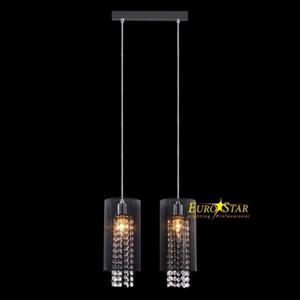 Lampa sufitowa PAULO 2 czarna nad st barek hol Eurostar - 2832096872