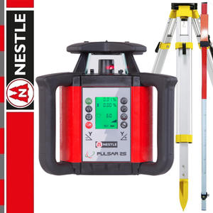 Niwelator obrotowy PULSAR 2S Nestle + Statyw aluminiowy CTP104 Leica + ata laserowa 2,4m SurvGeo - 2877832704