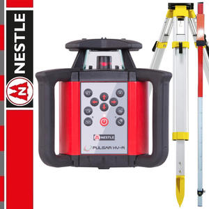 Niwelator obrotowy PULSAR HV-R Nestle + Statyw aluminiowy CTP104 Leica + ata laserowa 2,4m SurvGeo - 2867801477