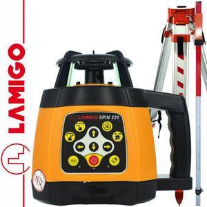 Niwelator laserowy SPIN 220 LAMIGO + Statyw aluminiowy 1,6m + ata laserowa 2,4m - 2854127738