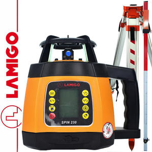 Niwelator laserowy SPIN 230 LAMIGO + Statyw aluminiowy 1,6m + ata laserowa 2,4m - 2849807516