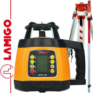 Niwelator laserowy SPIN 235 LAMIGO + Statyw aluminiowy 1,6m + ata laserowa 2,4m - 2852131766