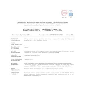 Usuga Wzorcowania Dalmierza Laserowego w laboratorium wzorcujcym - 2860762465