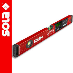 Poziomica aluminiowa elektroniczna z bluetooth 60cm RED 60 DIGITAL SOLA - 2860762537