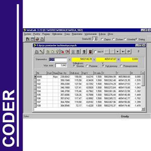 CODER Modu Winkalk v 4.1 : Wsppraca z rejestratorami i totalstation - 2101955873