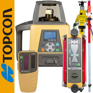 Niwelator laserowy RL-200 2S Topcon + Detektor LS-80X Topcon + System sterowania maszyn LS-B200W Topcon + Statyw korbowy 3,2m + ata laserowa 2,4m - 2877925057