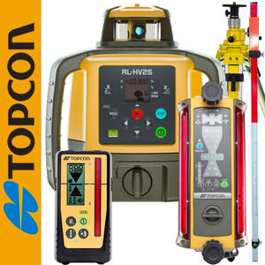 Niwelator laserowy RL-HV2S + Detektor milimetrowy LS-100D Topcon + System sterowania maszyn LS-B200W Topcon + Statyw korbowy 3,2m + ata laserowa 2,4m - 2877925058