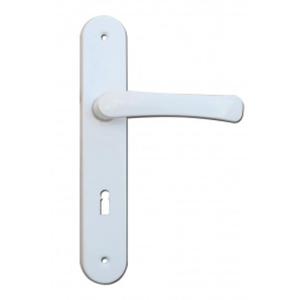 Klamka drzwiowa biaa 60cm klucz - 2824311074