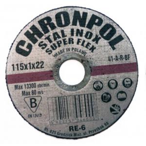 Tarcza do cicia metalu Chronpol 115x1mm paska - 2835613513