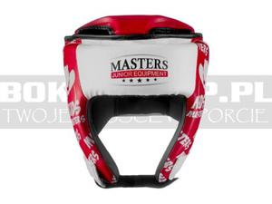 Kask bokserski dziecicy Masters KTOP-PU-KM - red-white - 2823655291