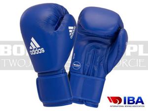 IBA Adidas - rkawice bokserskie z atestem IBA Blue - 2823655356