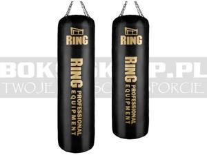 160x40cm - Worek bokserski Ring Super 50kg - black-gold - 2871502244