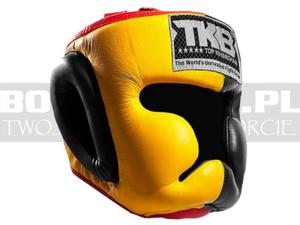 Kask sparingowy TOP KING Extra Coverage Black-Yellow - TKHGEC-523 - 2823655510