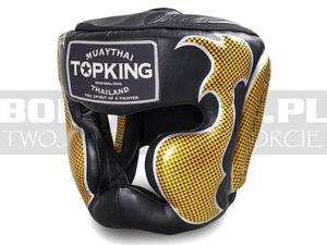 Kask Bokserski TOP KING Empower Edition Black-Gold - TKHGEM-01 - 2823655601