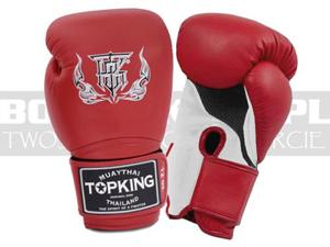 Rkawice bokserskie TOP KING Super Air Red-White - TKBGSA-133 - 2859793925
