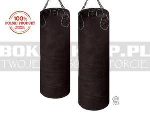160x40cm - Worek bokserski Shogun skra licowana dark-brown - 2823655882