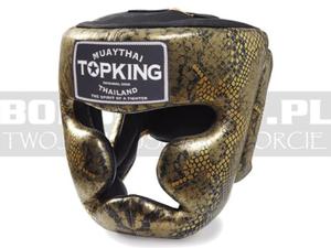 Kask Bokserski TOP KING Snake Black-Gold - TKHG-SNAKE - 2852547569