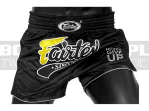 Muay-Thai - Spodenki tajskie Fairtex Never Give Up New Styl BS1708 - 2859794138