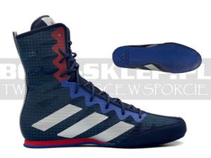 Buty bokserskie ADIDAS BOX HOG 4 Navy-Silver Grey -HP6880 - 2878003829