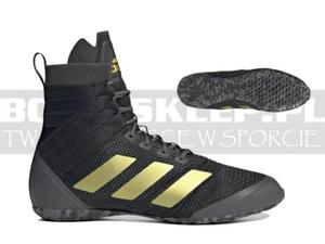 Buty bokserskie ADIDAS SPEEDEX 18 Black-Gold -GY4079 - 2874735329