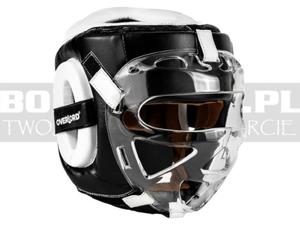 Kask bokserski z oson OverLord Predator - Black-White - 2876086753