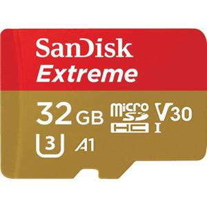 KARTA SANDISK EXTREME microSDHC 32 GB 100/60 MB/s A1 C10 V30 UHS-I U3 - GoPro - 2861585772