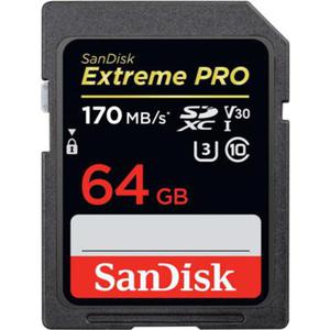 KARTA SANDISK EXTREME PRO SDXC 64 GB 170/90 MB/s V30 UHS-I U3 - 2861586901