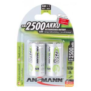 Ansmann Zestaw akumulatorw NiMH Rechargeable battery C / HR14 2500 mAh max 2 pcs. - 2861588509