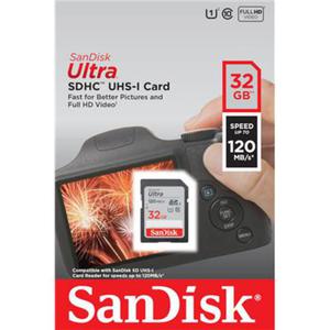 KARTA SANDISK ULTRA SDHC 32GB 120MB/s UHS-I Class 10 - 2871919453