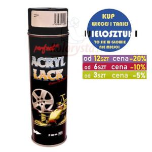 Lakier akrylowy czarny mat - Acryllack - 500ml - 2833542404
