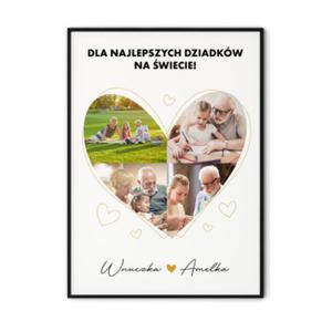 Plakat Serce dla Babci i Dziadka - 2872115481