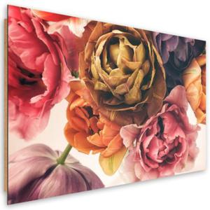 Obraz Deco Panel, Bukiet kolorowych kwiatw - 60x40 - 2873865119