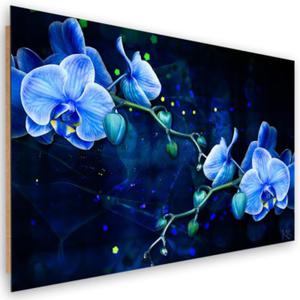 Obraz Deco Panel, Niebieski kwiat orchidei - 120x80 - 2873865857