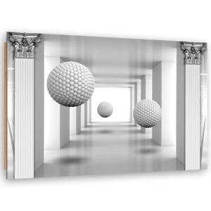 Obraz Deco Panel, Kule w tunelu geometria 3D - 100x70 - 2873866490
