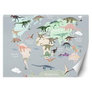 Fototapeta, Pastelowa mapa dinozaurw - 150x105 - 2873870647