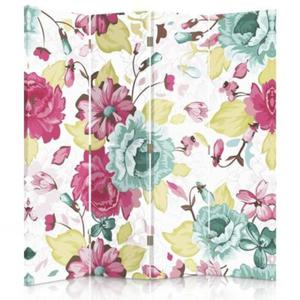 Parawan dwustronny, Vintage flowers - 145x170 - 2869649412