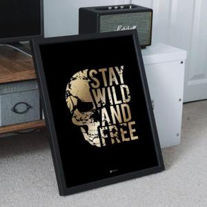 Zoty plakat muzyczny - Punk Rock Stay wild and free - 2868433046
