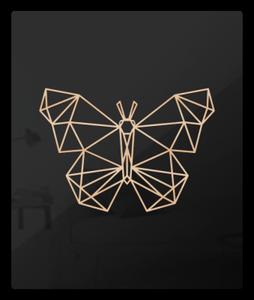 Obraz na dibondzie - geometryczne zwierzta - Motyl - Out - 2868432708