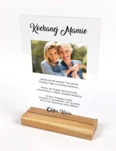 Personalizowana ramka z wydrukiem na plexi - Kochanej Mamie - 2868894658