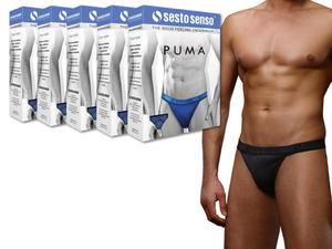 Sesto Senso Slipy mskie Puma Tanga - 5szt. - 2857916203