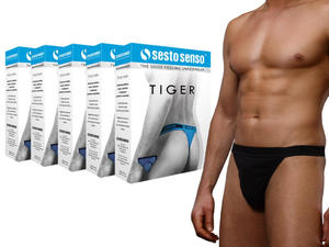 Sesto Senso Stringi mskie Tiger - 5 szt. - 2857916207