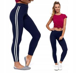 FIT Legginsy spodnie z lampasami getry MORAJ L/XL - 2873527540