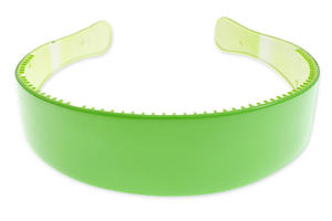ZIELONA PLASTIKOWA OPASKA opaski styl sportowy plastik kolor zielony (cj1853) - 2878396138